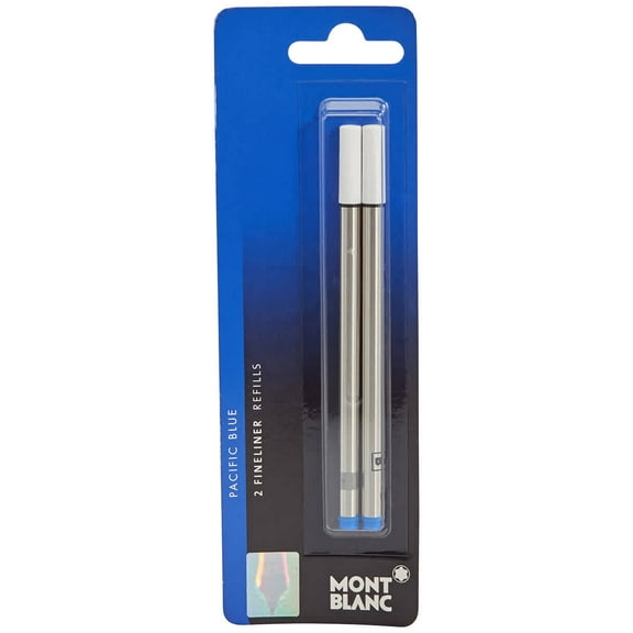 Montblanc Fineliner Refill Broad (Pack Of 2)- Blue Blister