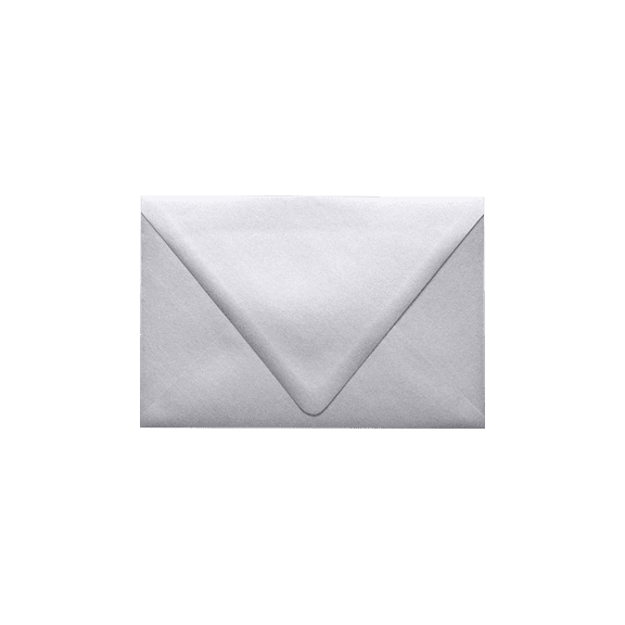 LUXPaper 6 x 9 Booklet Contour Flap Envelopes, Silver Metallic, 50/Pack