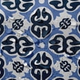 thumbnail image 6 of Vargottam Indoor/Outdoor Round Bistro Chair Cushions Block Print 15-Inch Bistro Chair Pads Waterproof Seat Chair Cushion For Home/Office- Set Of 2 (Blue), 6 of 7