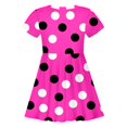 thumbnail image 5 of LUOGENLI Robe Mode pour Enfants Imprimé à Pois Robe Ajustée à Manches Courtes (4 13 Ans) Robe Maxi pour Filles Été 2025 4-5 Ans, 5 of 5