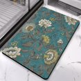 thumbnail image 3 of Trendy 20x32 inch Floral Bathroom Rugs - Large Machine Washable Non-Slip Rug for Kitchen and Dining - Cozy Office Room Rug, 3 of 5