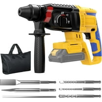 Cordless SDS-Plus Rotary Hammer Drill Compatible with Dewalt 20V MAX Battery, Brushless Motor, 4-Function, Tool Only (No Battery)