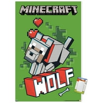 Minecraft - Wolf Wall Poster, 14.725" x 22.375"