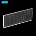 thumbnail image 3 of Uxcell 6" x 3" Acrylic Stamp Block Clear Stamping Block with Grid Lines Decorative Mounting Blocks Square, 2 Pack, 3 of 6