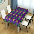 thumbnail image 7 of GZHJMY Mardi Gras Rectangle Tablecloth, Waterproof Stain Wrinkle Resistant Washable Polyester Table Cover for Picnic Dinner Holiday Kitchen Party Decor, 54 x 72 in Home Decor, 7 of 7