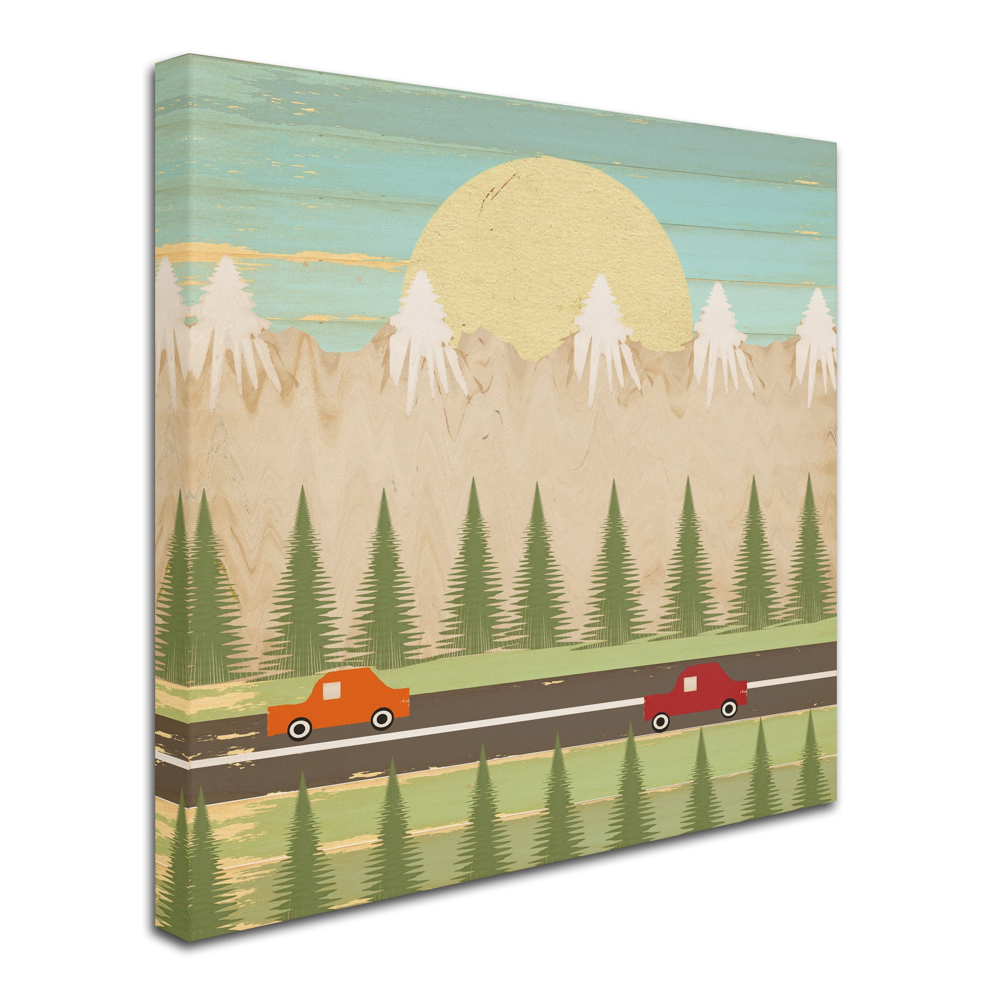 Trademark Fine Art 'The Highway' Canvas Art by Tammy Kushnir