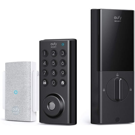 eufy Security Smart Lock Bluetooth Keyless Electronic Keypad Deadbolt with Wi-Fi Bridge ,App Control