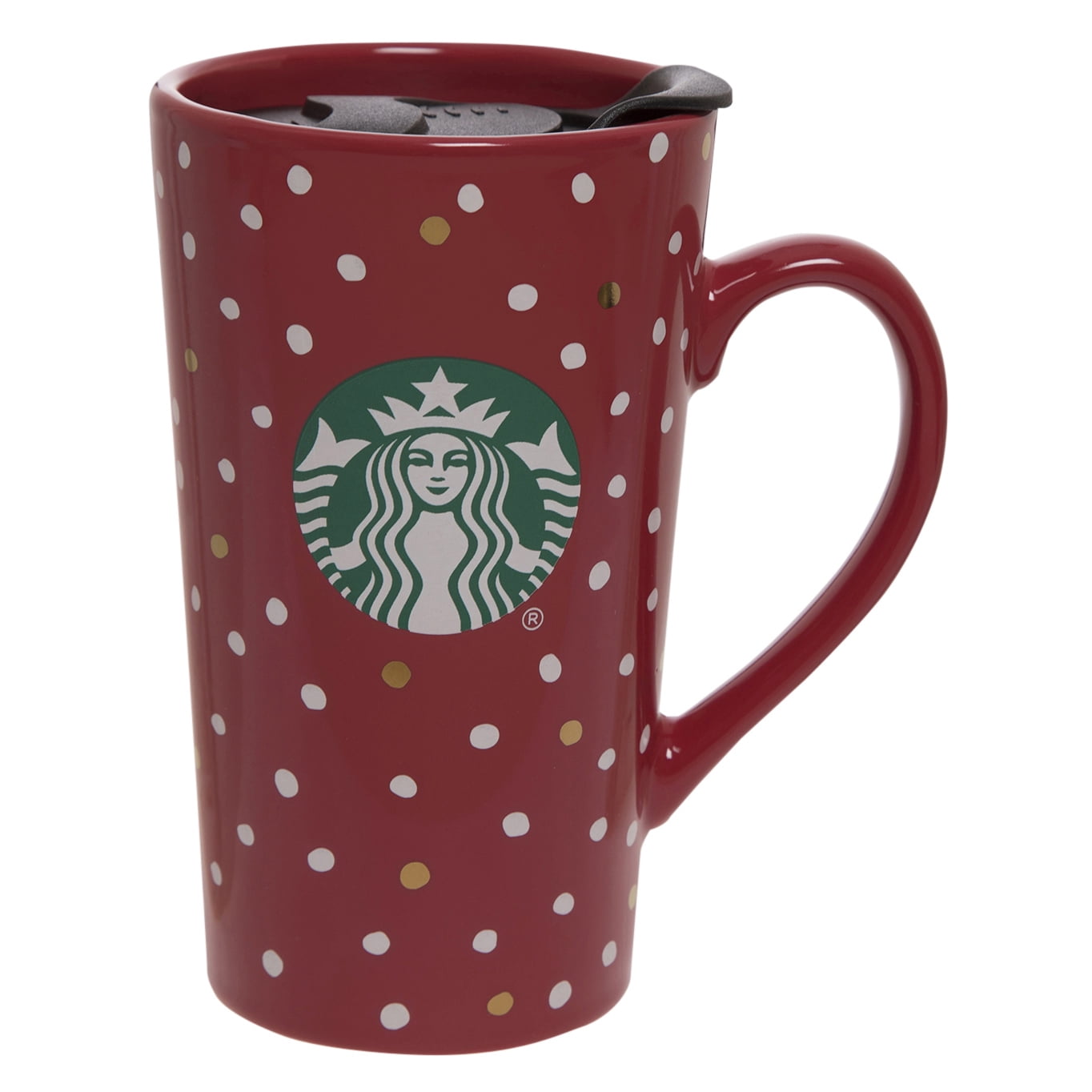 Starbucks 14oz Ceramic Latte Mug Dots