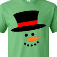 thumbnail image 4 of Inktastic Snowman with Top Hat and Carrot Nose T-Shirt, 4 of 5