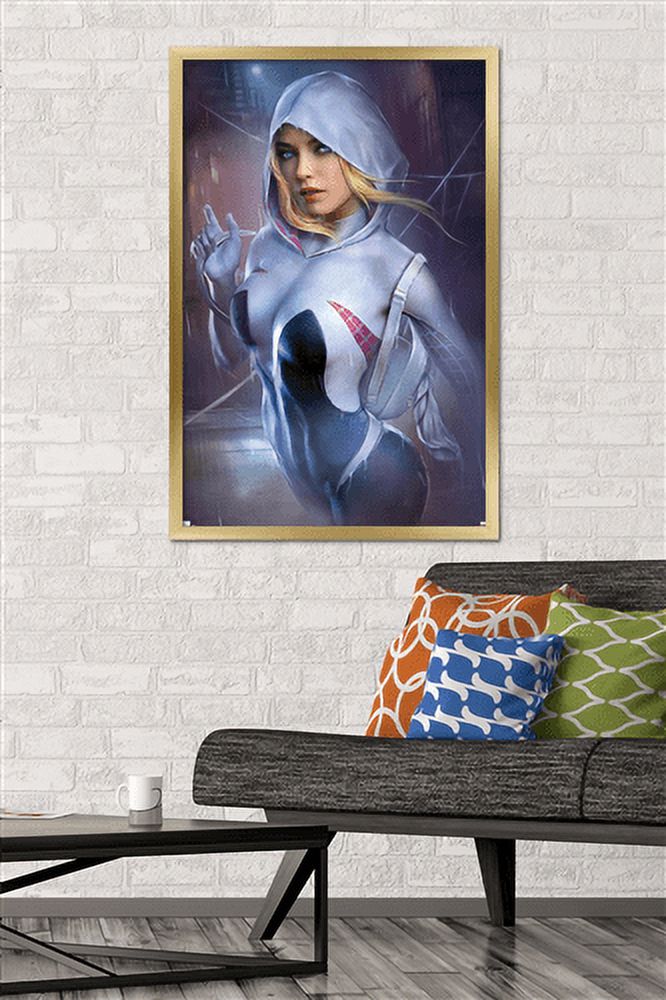 Marvel Comics - Ghost Spider - Ghost Spider #1 Variant Cover Wall Poster, 22.375" x 34", Framed