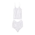 thumbnail image 1 of ZAXARRA Women 2PCS Lingerie Loose Sling Top Short Elastic Band Pants Set, 1 of 6
