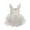 Champagne, variant on Gyratedream Toddler Kids Girls Summer Tulle Princess Infant Baby Sling Sleeveless Mesh Casual Party Romper Dress for 6 Months-7 Years