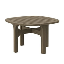 Coffee Side Table, Brown, Teak Wood, Outdoor Patio Balcony Cafe Bistro Garden Hospitality Restaurant, Modern Contemporary, HB37905