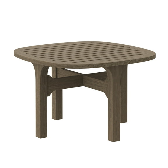 Coffee Side Table, Brown, Teak Wood, Outdoor Patio Balcony Cafe Bistro Garden Hospitality Restaurant, Modern Contemporary, HB37905
