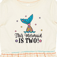 thumbnail image 4 of Inktastic Mermaid 2nd Birthday 2 Year Old Girls Toddler Dress, 4 of 5