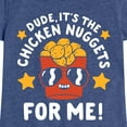 thumbnail image 3 of Instant Message - Dude, Chicken Nuggets For Me  - Toddler & Youth Girls Short Sleeve Graphic T-Shirt, 3 of 6