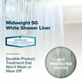 thumbnail image 2 of SlipX Solutions 70 in. x 72 in. Protected Midweight Shower Liner, PEVA, White, 2 of 5