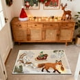 thumbnail image 4 of RBCKVXZ Winter Chirstmas Welcome-Doormat Outdoor-Entrance Front Door Mat, Seasonal Entryway-Rug Non-Slip Dirt-Trapping Indoor-Outside Porch Mat 16"x24" for Home Decor, 4 of 6