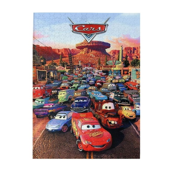 500 Pieces Puzzles Lightning McQueen Wooden Puzzle Large Puzzle Game Artwork Family Decorations Unique Puzzle Gift