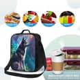 thumbnail image 4 of Fotbe Sac à Lunch Coloré Loup pour Hommes Femmes Grande Capacité Sac à Lunch Réutilisable Sac à Lunch Isolé Glacière, 4 of 7