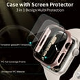 thumbnail image 2 of CAVN Tempered Glass Screen Protector Case Compatible with Apple Watch Series 7 41mm Hard PC Case Cover 3-Pack, 2 of 13
