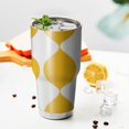 thumbnail image 3 of 30oz Yellow Modern Art Geometric Tumblers Stainless Steel Tumbler with Lid and Straw,Vacuum Insulated Double Wall Travel Tumbler Cups Mug with Cleaning Brush for Coffee,Tea, 3 of 7