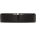 thumbnail image 3 of Stainless Steel Polished Brushed Center Black Ip 6mm Beveled Edge Band (Size 9) Made In China sr323-9, 3 of 5