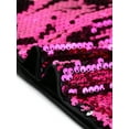 thumbnail image 5 of INSPIRE CHIC Sequin Shrug Bolero for Women's Flared Sleeve Crop Sparkly Glitter Jackets S Fuchsia, 5 of 6