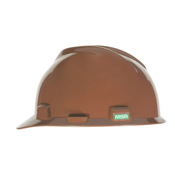 MSA 464658 V-Gard Slotted Cap with Staz-On Suspension - Brown