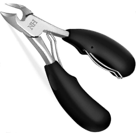 Professional Podiatrist Toe Nail Clippers - Thick & Ingrown Toe Nail Clippers for Men & Seniors - Super Sharp Curved Blades - Pedicure Cutters