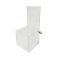 thumbnail image 1 of FixtureDisplays® Small Acrylic Plexiglass Clear Donation Box Tip Offering Charity Fundraising Box 11040-NEW, 1 of 5