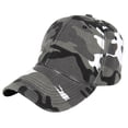 thumbnail image 2 of Yesbay Men Women Outdoor Sports Camouflage Print Baseball Cap Snapback Hip Hop Sun Hat,Grey, 2 of 8