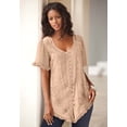 thumbnail image 4 of Roaman's Women's Plus Size Acid Wash Tunic, 4 of 5