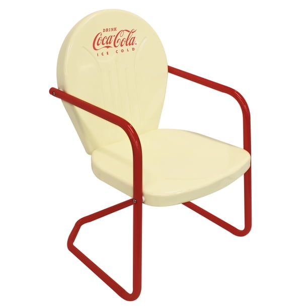 Coca-Cola Vanilla Retro Bistro Set - Cream/Red for Restaurants