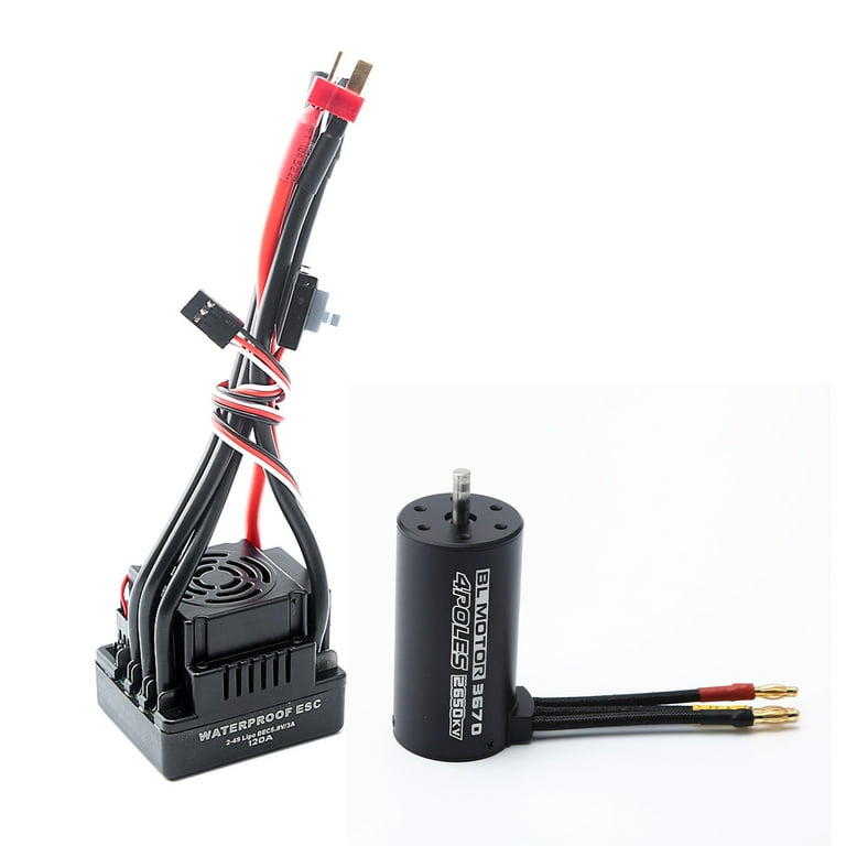 2650kv Waterproof 3670 2650KV Brushless Motor 120A Brushless ESC