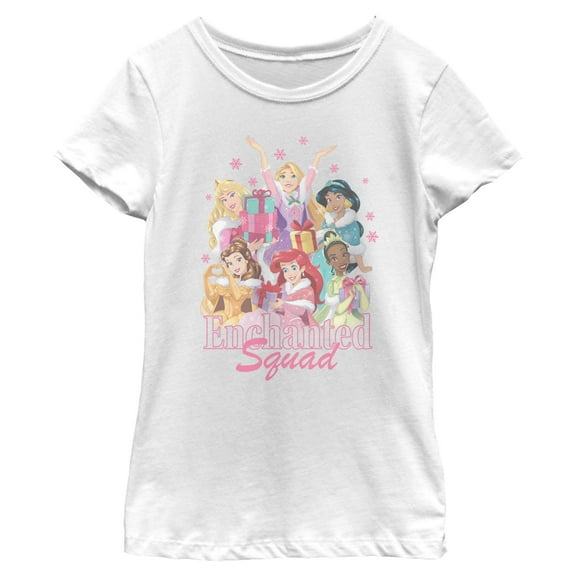 Girls Disney Christmas Enchanted Squad T Shirt