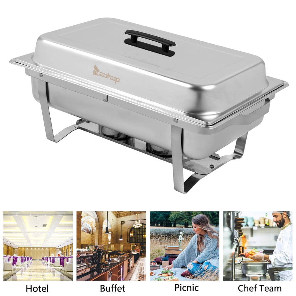 Clearance! 8Qt Stainless Steel Chafing Dish, Complete FullSize