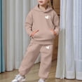 thumbnail image 2 of MEZZALL Outfit Sets Kids Fashion Cozy Long Sleeve Hoodie Sweatshirt And Matching Pants Girls Playful Printed Leisure Comfort Clothes Sets, 2 of 6