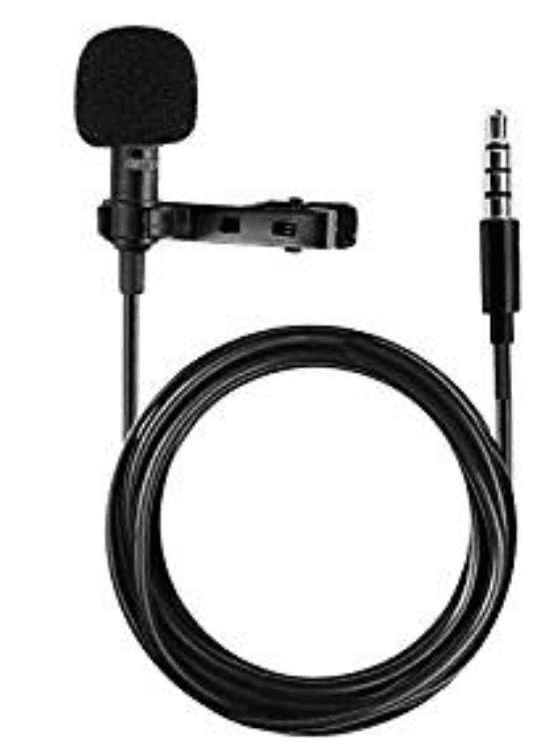 ITFABS Microphone à Col à Clip 3,5 mm Mains Libres Filaire à Condensateur