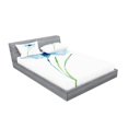 thumbnail image 2 of Ambesonne Floral Fitted Sheet & Pillow Sham Set, Cornflower Botany, Queen, Navy Blue White Green, 2 of 2