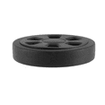 thumbnail image 4 of 60mm x 12mm Roues de Bagage de Remplacement Résistant à l'Usure Protection de l'Environnement PU Roues de Valise Noir 2Pair, 4 of 7