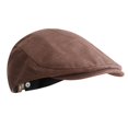 thumbnail image 6 of Men Cotton Linen Newsboy Cap Retro Classic Beret Ivy Irish Cabbie Flat Cap Gentleman Hat Lightweight Breathable Casual Driving Hat Vintage Style Cap 2026 Summer Fall Outfits, Wine, 6 of 6