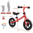 thumbnail image 3 of Resenkos Kids No Pedal Balance Bike with Adjustable Handlebar and Seat-Red, Learning Interactive Push No Pedals Balance Bikes for Kids with Adjustable Handlebar and Seat, 3 of 8