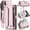 Pink, variant on Crossbody for iPhone X XS Case Wallet【RFID Blocking】with 7-Card Holder Zipper Bills Slot, Soft PU Leather Magnetic Shoulder Wrist Strap for iPhone X XS Wallet Case Women