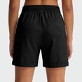 thumbnail image 6 of Plus Size Shorts for Women Casual Drawstring Elastic Waisted Athletic Workout Shorts with Zipper Pockets, 6 of 8