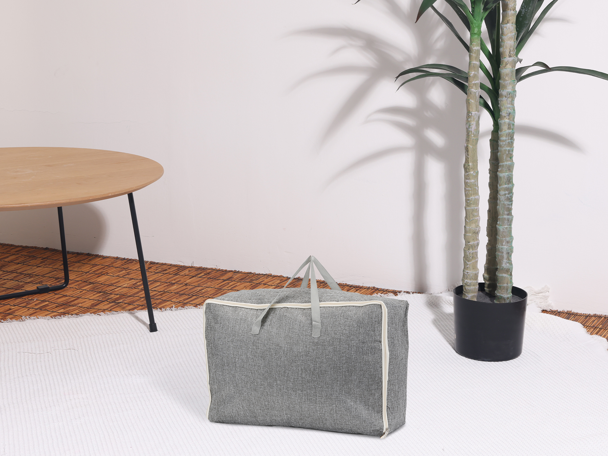 Unique Bargains 1 Pack Clothes Storage Bags Moving Bags Grey 21.5*8*14in