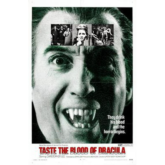 Taste The Blood Of Dracula Movie Poster Reprint 27inx40in for any room 27x40 Square Adults Z Posters