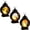 Random 1PC, variant on BESEW7 Halloween LED Lantern, Retro Pumpkin Design Portable Lamp with Hanging Ring and Carry Handle, Flickering Warm Light for Party Mantel Shelf Centerpiece