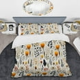 thumbnail image 2 of DESIGN ART Designart "White Scandinavian Elegant Florals II" Yellow Cottage Bedding Set With Shams King, 2 of 5