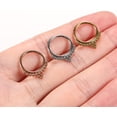 thumbnail image 4 of FFIY Septum Jewelry 16G Septum Ring Septum Piercing Unique Design Daith Piercing Jewelry 316L Surgical Steel Clicker HOPP Segment Hinged Nose Rings Hoop Cartlidge Helix Rook Earrings, 4 of 5
